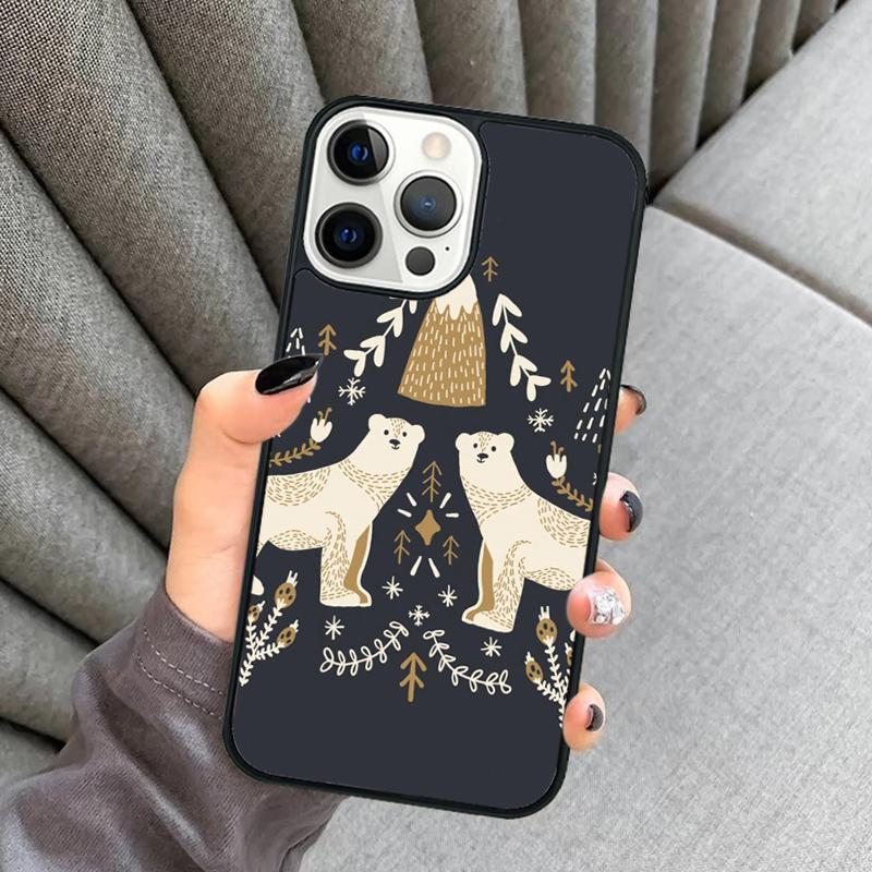 Polar Bears Otter Animal Phone Case For iPhone 17 Air 16 16e 15 13 14 Pro Max 11 12 Plus 2022 MAX Shell Cover coque