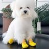 4PCS Adjustable Dog Mesh Shoes Waterproof Pet Paw Protector Portable Pet Boots  Outdoor Walking