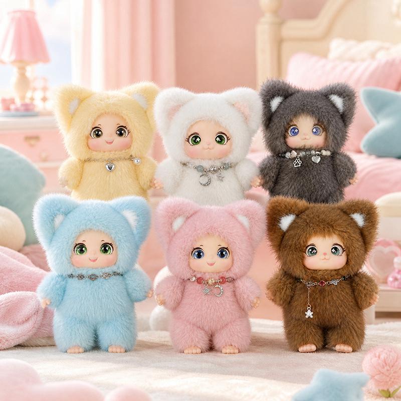 Cute Fox Vinyl Plush Toy Soft Stuffed Animal Plushie Available in Multiple Colors for Kids Birthday Xmas Gift Desk decoration