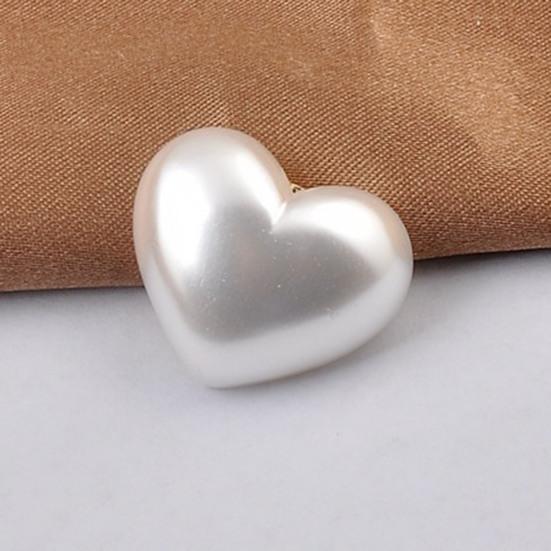 Брошь на булавке в форме сердца, магнитная женская искусственная жемчужина, без следов, зажим для шарфа, декор для одежды