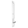 Dog Door for Sliding Glass Door, 2311-2439 mm Adjustable Height, Aluminum Alloy Frame with Metal Rotating Hinges, Lock Design, 209.6 x 311.2 mm Flap,