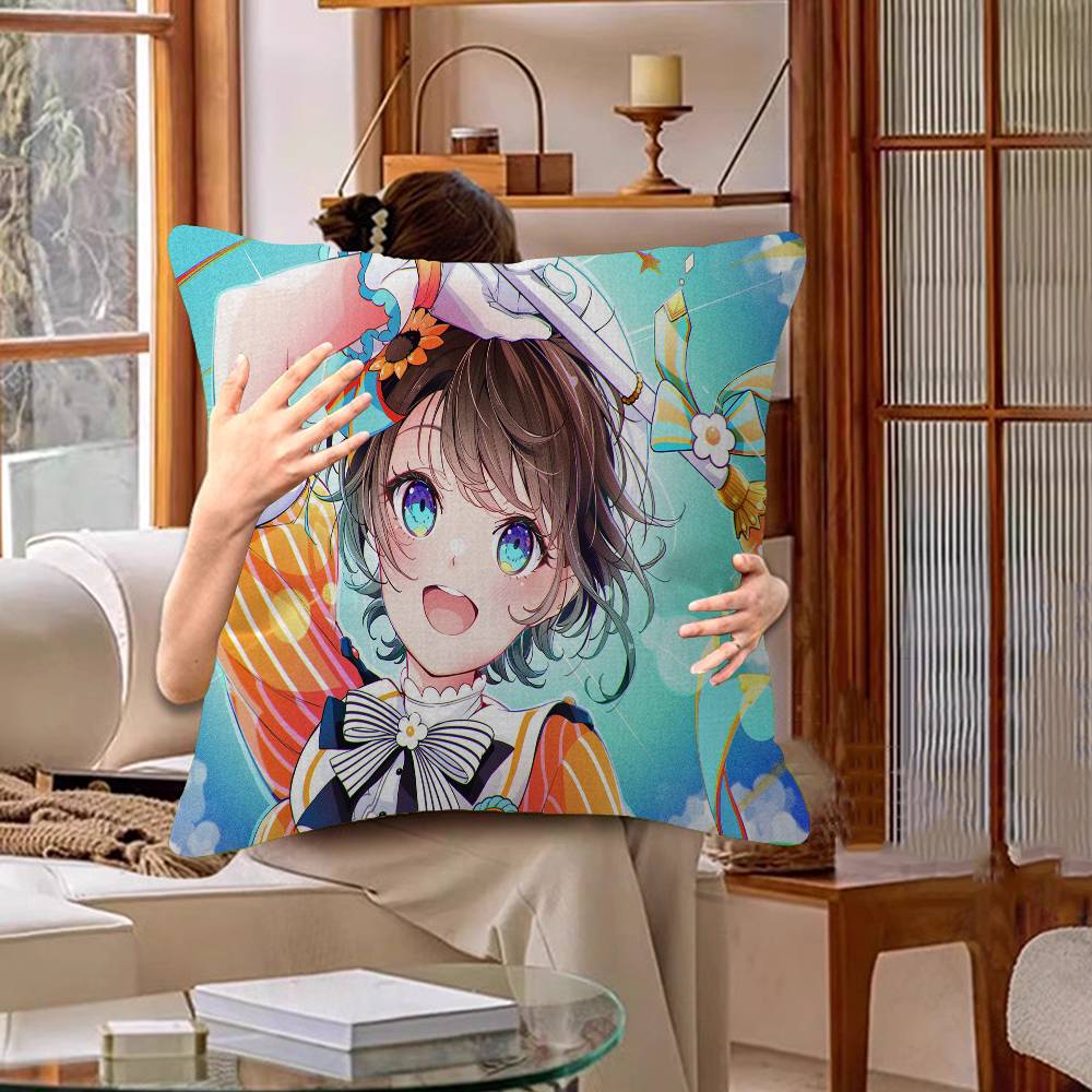 Oozora Subaru Hololive Personalized Picture Text Home Decorative Pillows Household Gifts 45x45cm