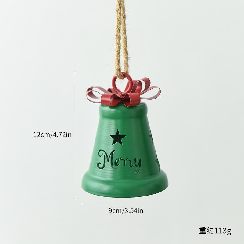 Wrought Iron Christmas Bell Pendant Christmas Tree Decoration Pendant Christmas Decoration Shopping Mall Window Arrangement