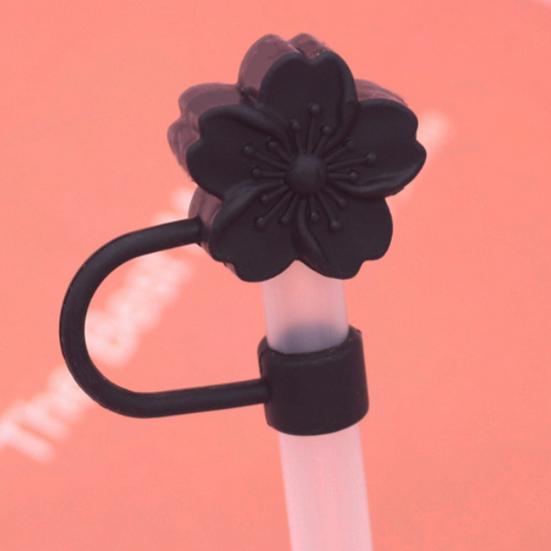 4/7 шт., силиконовые чехлы для соломинок с цветами, пылезащитная крышка для стакана на 20–40 унций, пищевой многоразовый соломенный топпер, аксессуар для соломы без пыли