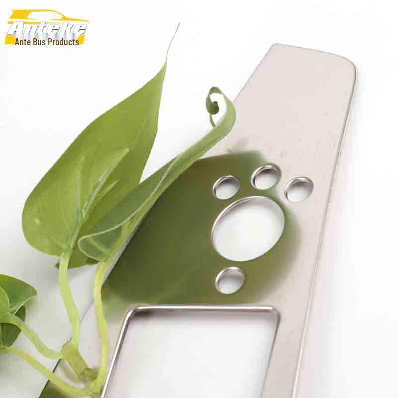 Q5 Glass Lift Decorative Frame & Stainless Steel Window Armrest Control Button Sticker
