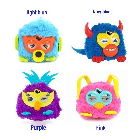 Кукла-Эльф Скалы с LED-глазами Furby от Zhile с мигающими световыми выражениями и функциями записи