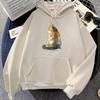 Japanese Ukiyoe Cat Printing Hoodies Winter Long Sleeve Cartoon Printing Sweatshirts Casual Women/Men Hooded Pullovers Clothing