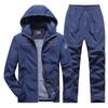 Running Casual Sportswear Suit Men's Autumn and Winter Plus Velvet Padded Sports Suit Two-piece Set