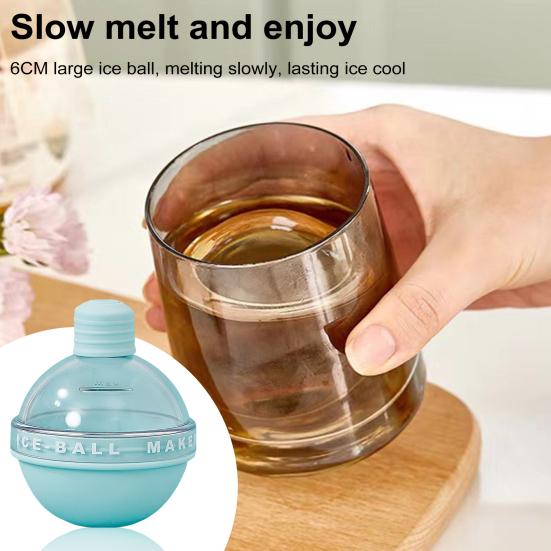 Силиконовый лоток для льда для виски, большой круглый генератор кубиков льда с крышками для коктейлей, бурбона и напитков, легкосъемные сферические формы для кубиков льда