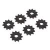 6 шт. 25H 11T Звездочка двигателя 8 мм Стальная Звездочка двигателя электросамоката Цепное колесо с D