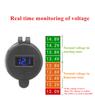 CNC Dual USB Charger Socket 12-24V 4.2A Voltmeter for BMW Motorcycle Hella Din