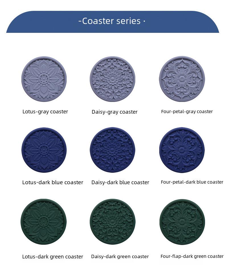 **Термостойкая силиконовая подставка - Классический китайский дизайн**