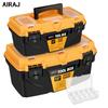 15/12 Inch Hardware Tools Box, Plastic Thick Combination Suitcase Electrician Carpenter Electric Drill Storage Box