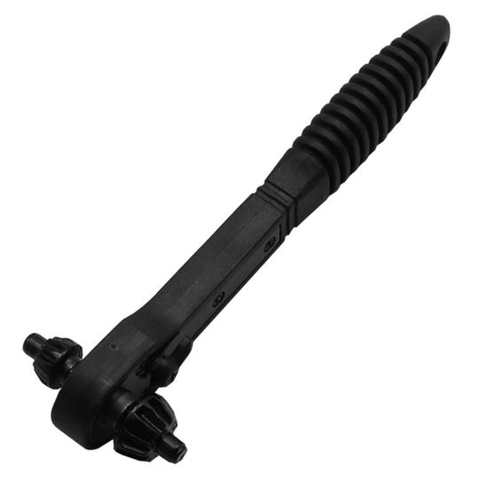 Universal Ratchet Drill Chuck Key Wrench Non-Slip Handle Ergonomic Design 2-in-1 Double Head Spanner Repair Wrench Tool