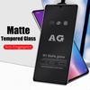 Matte Frosted Tempered Glass for Xiaomi Redmi Note 10 9 Pro Huawei P30 Samsung S20 FE A52 A51 iPhone 11 Anti-Fingerprint Screen Protector