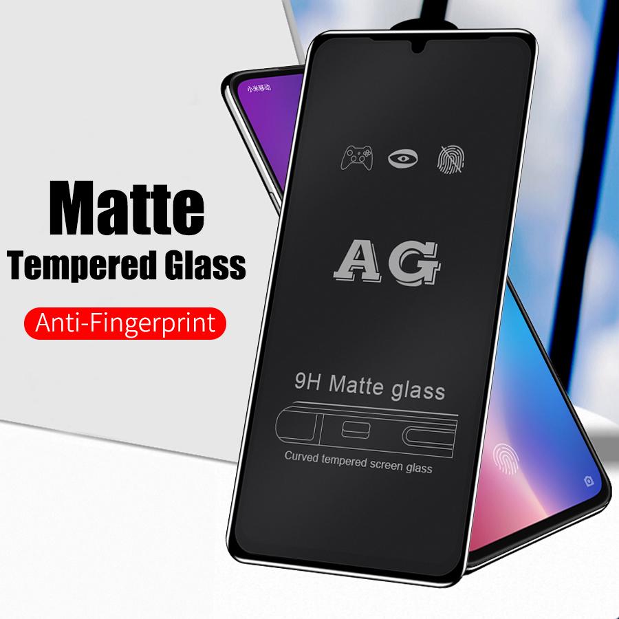 Матовое матовое закаленное стекло для Xiaomi Redmi Note 10 9 Pro Huawei P30 Samsung S20 FE A52 A51 iPhone 11 Защитная пленка для экрана от отпечатков пальцев