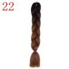 Ombre Braiding Hair Extensions 24inch 115g Synthetic Jumbo Braids Hair Fiber Pink Purple Blue Green