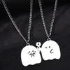 Jewelry Accessories Couple Cartoon Necklace Women Necklace Cute Ghost Necklace Couple Necklaces