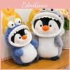 Transforming Shark Penguin Animal Plush Toy Kids Sleep Pillow Home Decor Gift