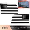 Черная наклейка на заднее стекло для Dodge Nitro Flag 2007-2012 годов выпуска.