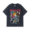 275 GSM Washed T-shirts 100% Cotton Fullmetal Alchemist V1 Print Unisex Heavy Cotton T Shirt