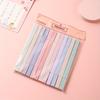 6/12Pcs Pastel Color Highlighter Pen Double Tip Marker Pens Fluorescent Pen Drawing Highlighters Cute Stationery School Supplies