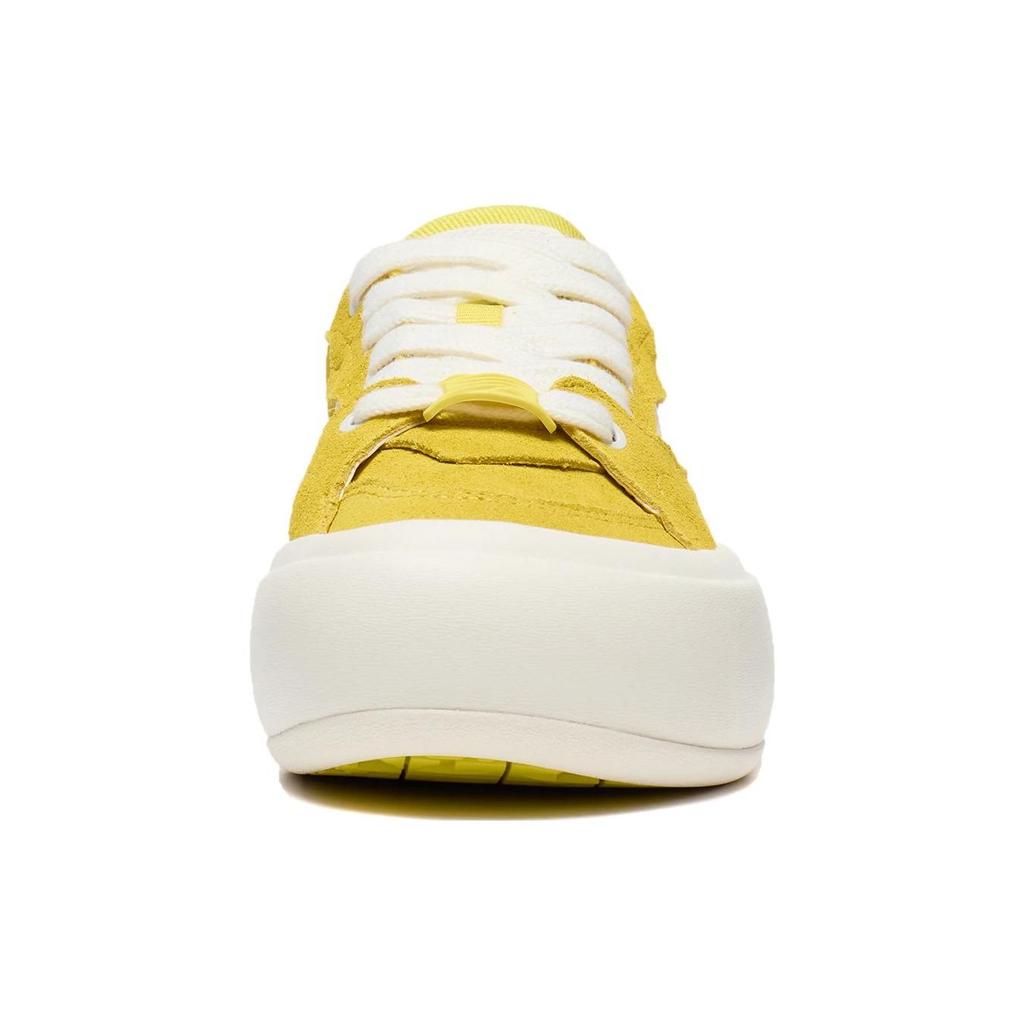 Li Ning удобные повседневные низкие кроссовки для скейтбординга женские кроссовки желтые белые AZGT026-3