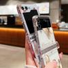 Прозрачный чехол с узором бабочки для Samsung Galaxy Z Flip 7 FE 6 5 4 5G, прозрачная твердая поликарбонатная складная крышка для Samsung Z Flip7 Flip6