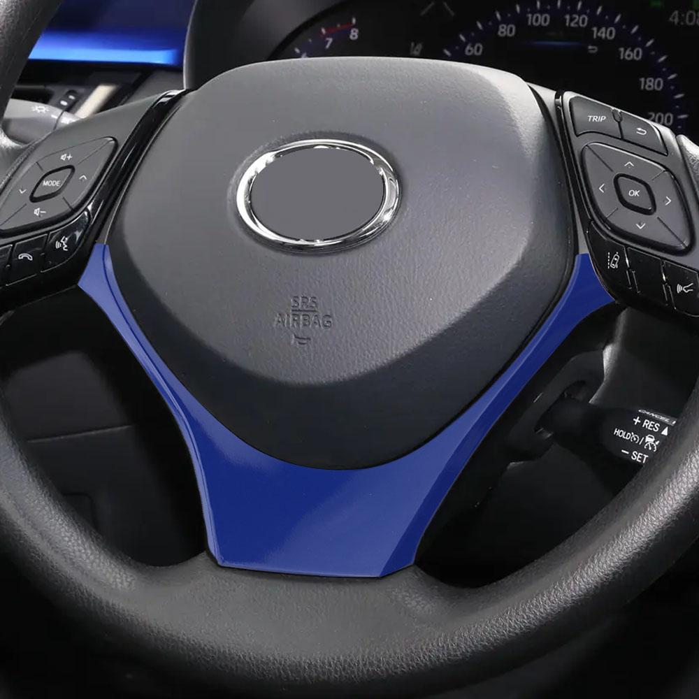 For Toyota CHR C-HR C HR 2016 - 2026 Steering Wheel Trim Frame Cover Decoration Sticker Car Interior Accessories