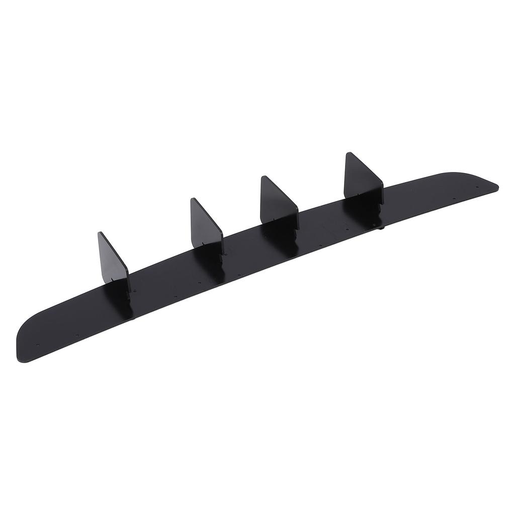 Rear Bumper Lip Diffuser Glossy Black Enhanced Aerodynamics Sporty Look Sturdy Lip Spoiler Body Kit