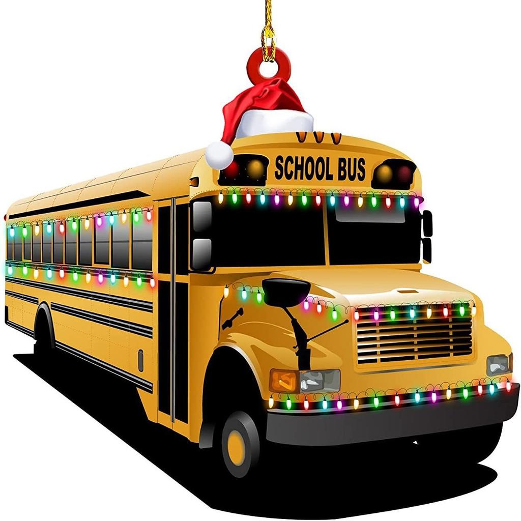 Christmas Tree Hanging Truck Pendant Christmas Excavator Decoration Antique Farmhouse Decoration, Festive Atmosphere Christmas Tree Pendant