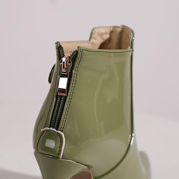 Черно-белые женские ботильоны на высоком каблуке, маленький, большой размер 32 50