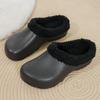 2025 Женские зимние теплые плюшевые нескользящие водонепроницаемые хлопковые тапочки для пар