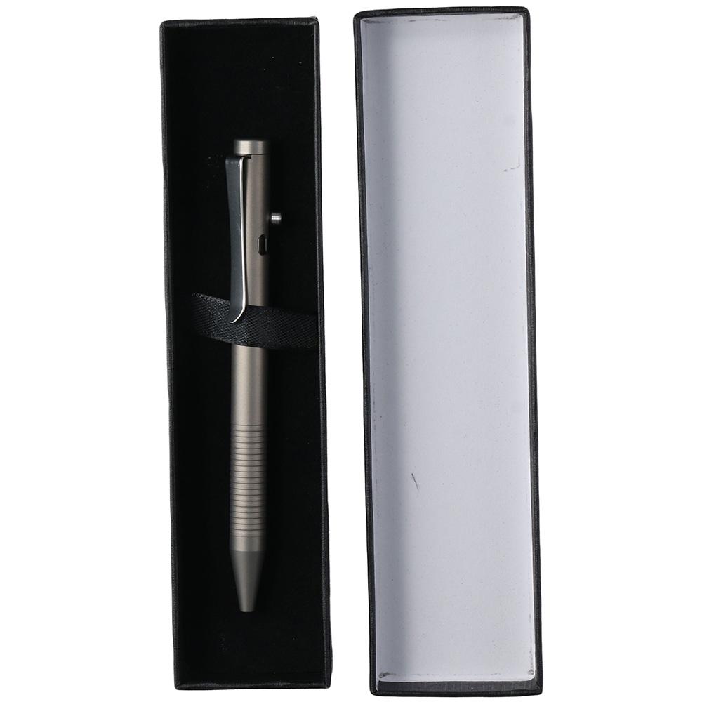 Grey Ballpoint Pen Titanuim Bolt Action Pen Retractable Action Pen Daily Use