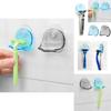 Compact Plastic Super Suction Cup Razor Holder With Strong Suction For Shower Convenience