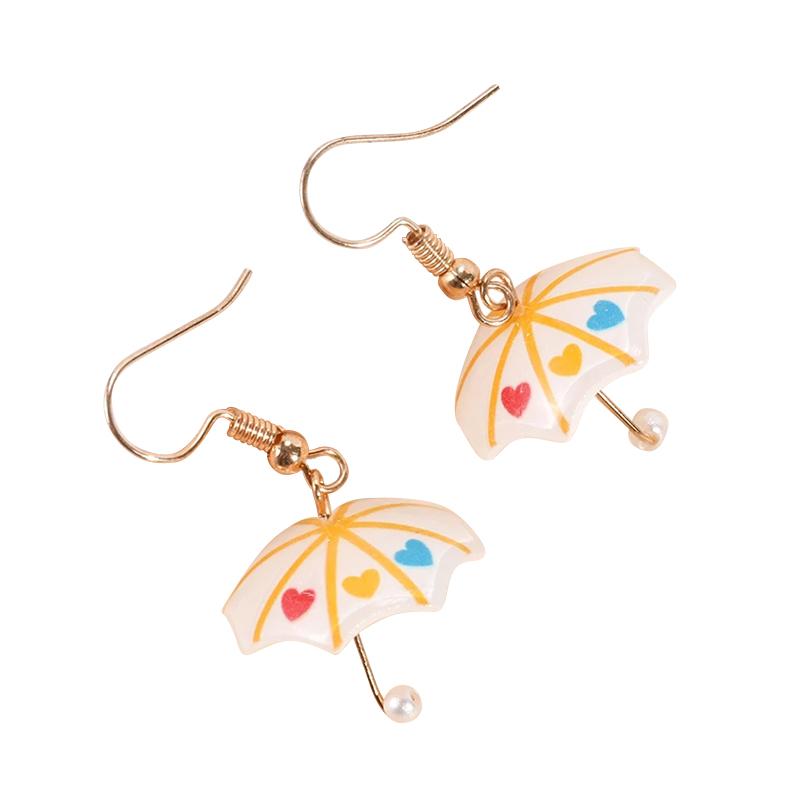 1 шт. серьги-капли милые акриловые уникальные подарочные ювелирные изделия зонтик девушки красочные дизайнерские серьги милые женщины