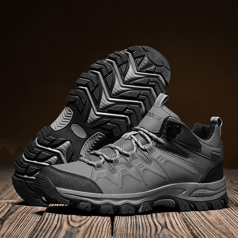Мужская походная обувь для активного отдыха на весну и осень, большие походные туфли с высоким верхом, нескользящая спортивная обувь для бега и города,