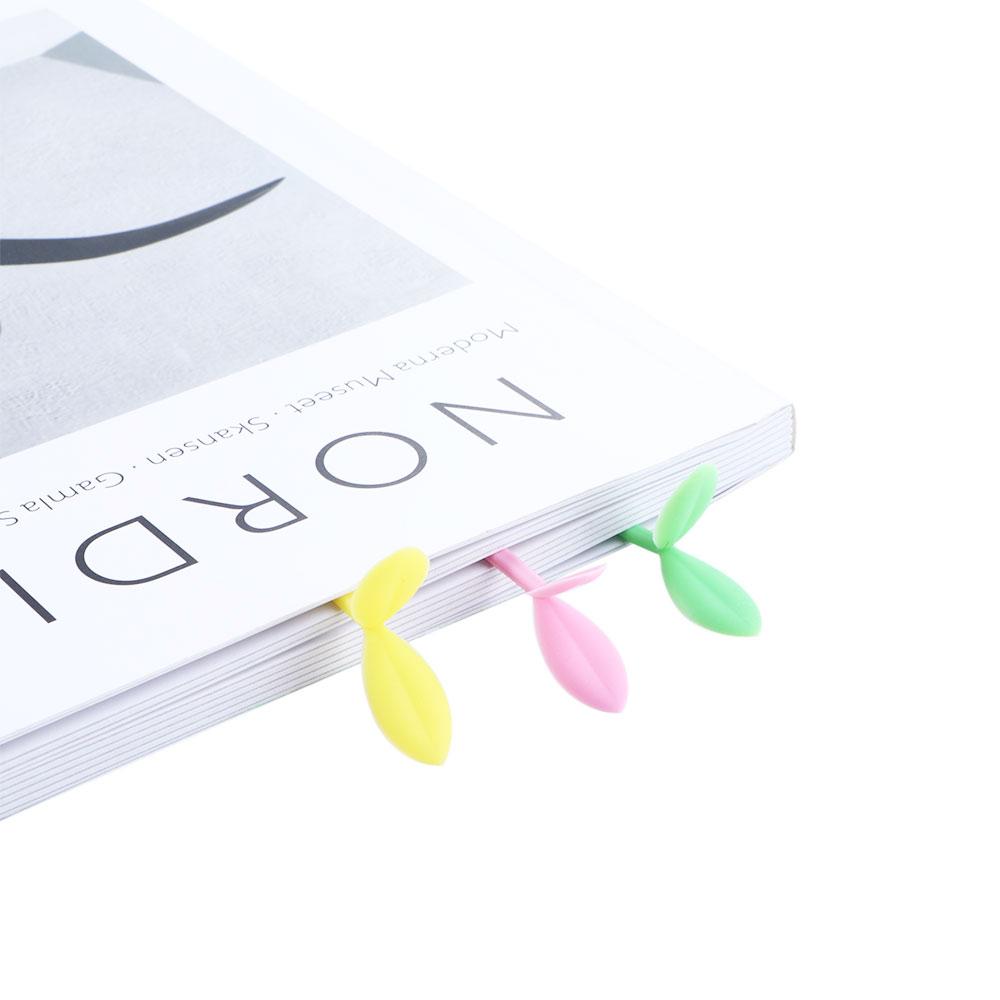 Stationery Silicone Sprout Bookmark Grass Buds Bookmark Little Grass Bud Little Leaves Bookmark