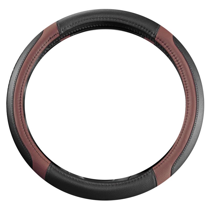 Моточехлы автомобильный противоскользящий кожаный чехол на руль Универсальный автомобильный защитный чехол на руль модный стиль 38 см