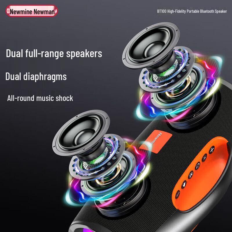 Newmine BT100 Portable Bluetooth Speaker CN plug (adapter included)