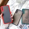 Simple Fashion Solid Color Skin Feel PC+TPU Phone Case for iPhone Samsung Huawei Honor Xiaomi Redmi OPPO Realme OnePlus Vivo Infinix Tecno