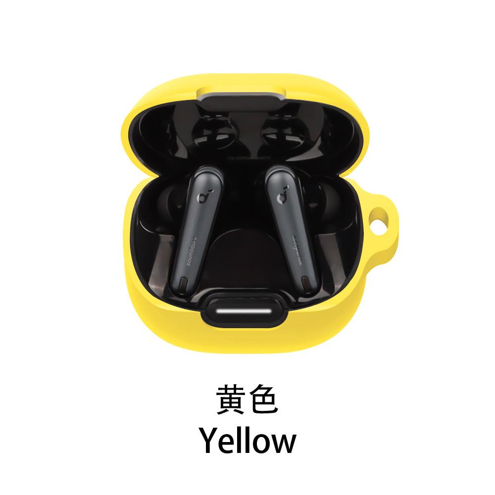 For Anker Soundcore Liberty 4 NC Case Solid Color Silicone Shockproof Bluetooth Earphone Cover Liberty 4NC Headphone Box Fundas