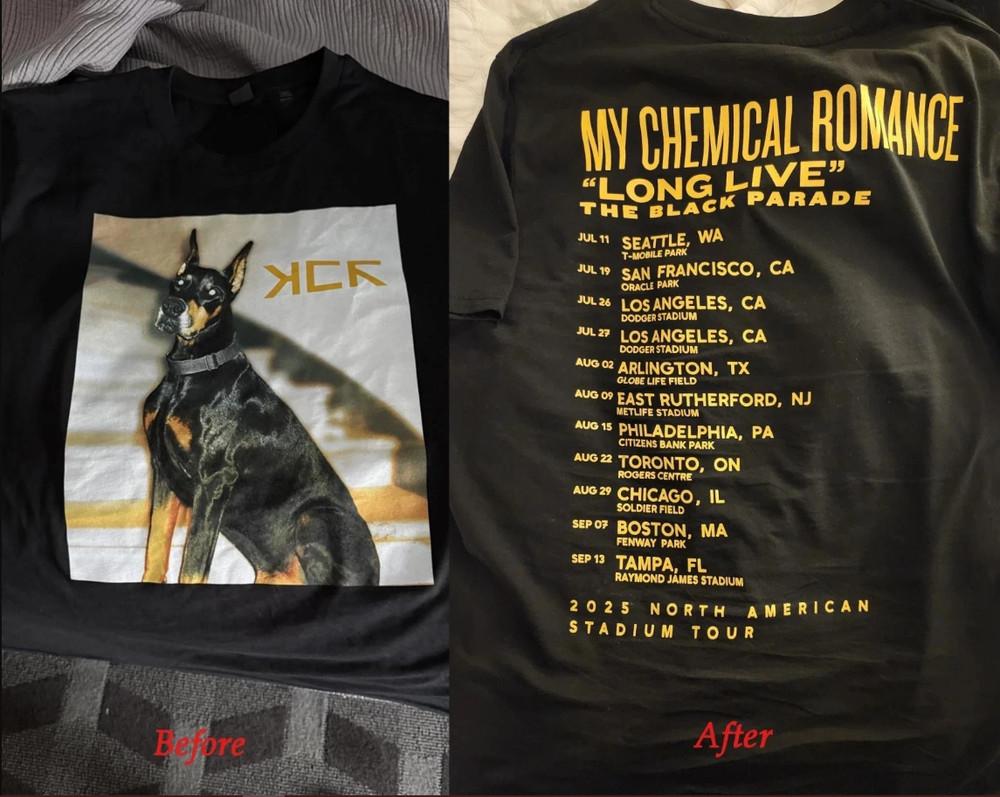 My Chemical Romance Tour North American Stadium Tshirt size S5XL Unisex T-Shirt