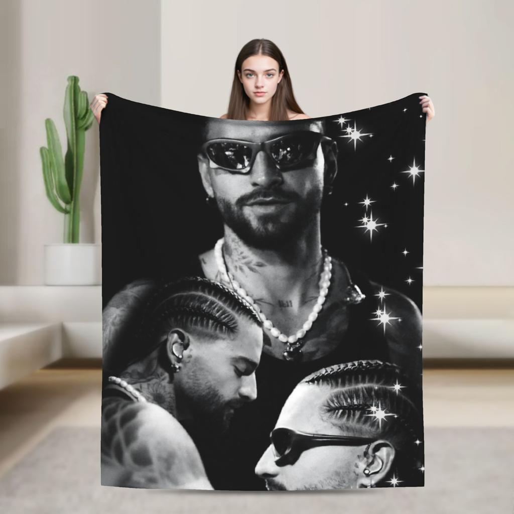 Maluma Rapper  Blanket Quality Soft  Throw Blanket Winter Girls Boys Couch Bed Funny Bedspread