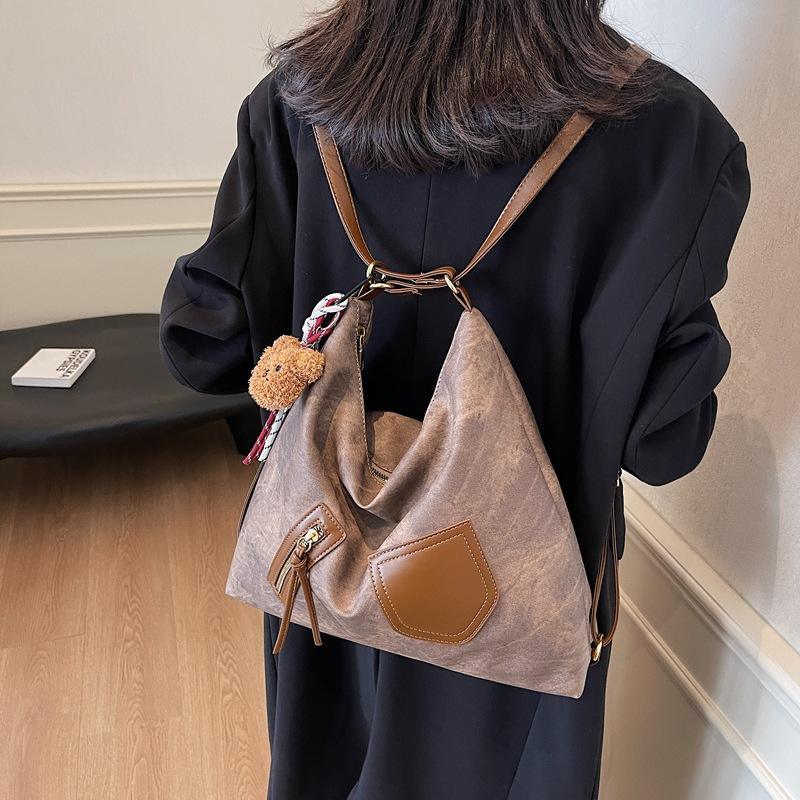 Premium Sense Retro Messenger Bag Women's 2025 Autumn and Winter Casual Versatile Single Shoulder Large Capacity Commuter Tote Bag