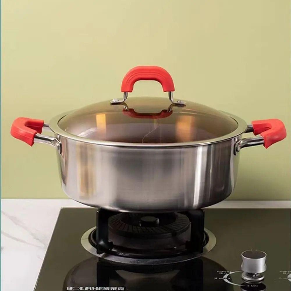 2pcs Non-Slip Pot Handle Sleeve Anti-Scald Pot Handle Grip Cover  Frying Cast Iron Skillet Pan