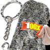 50/500 шт. Металлические брелки-кольца для ключей с серебряным покрытием, кольца для ключей с цепочкой, карабины, аксессуары для брелоков