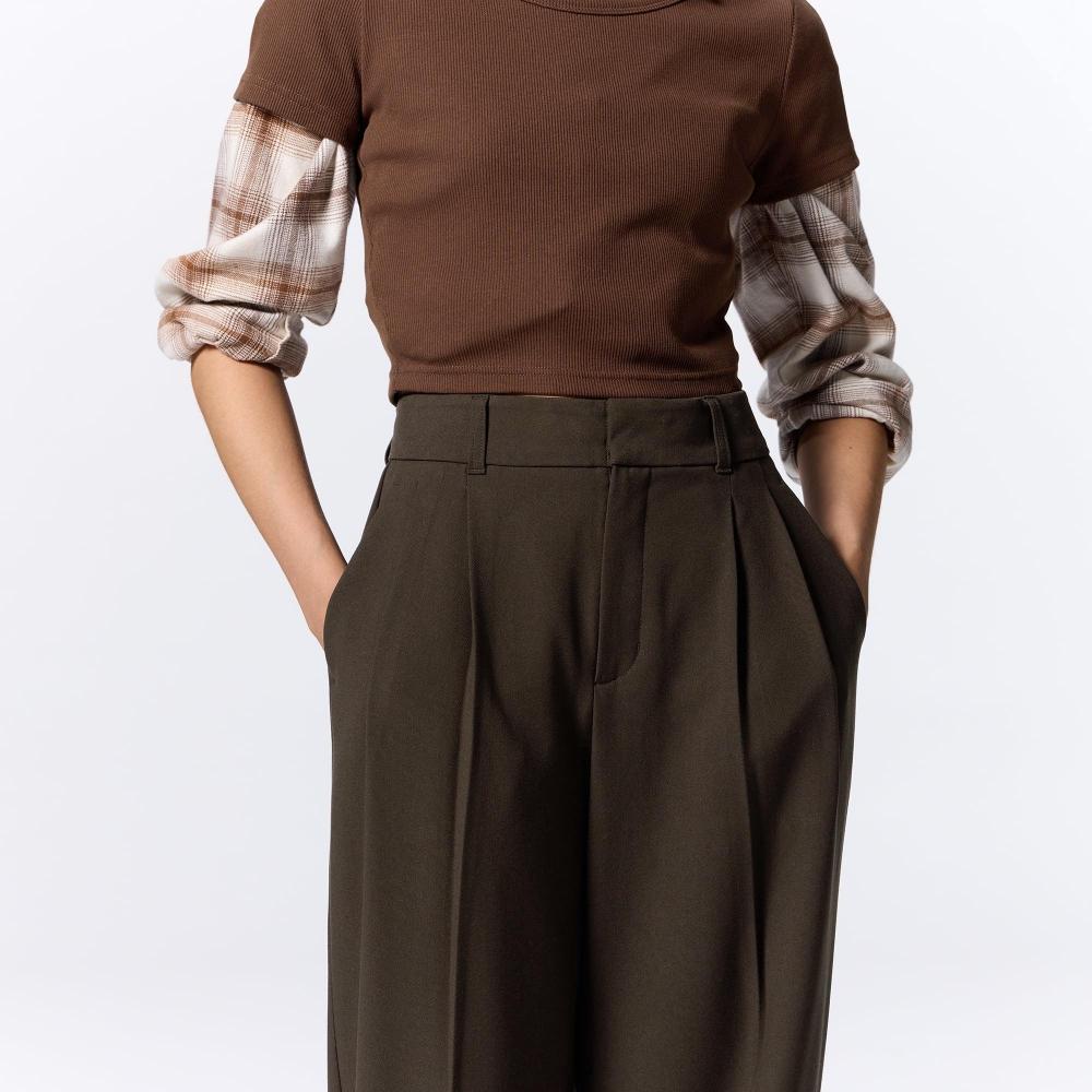 GU by Uniqlo Tuck Wide Pants+ec  Length 80.0cm 