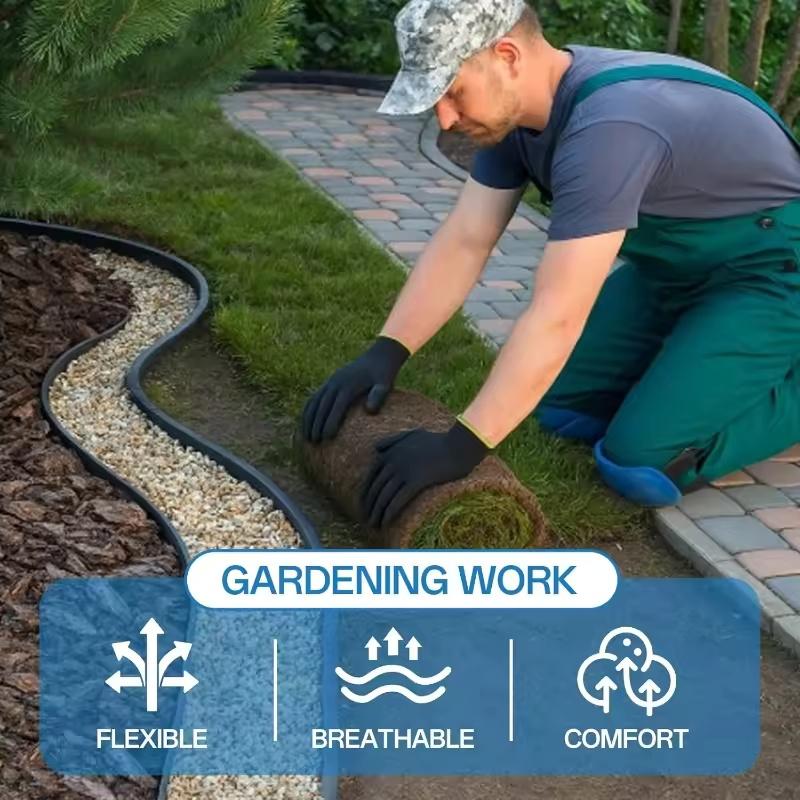 Рабочие перчатки с полиуретановым покрытием, нескользящие, бесшовные, трикотажные, защитные рабочие перчатки, мужские, женские, бытовые перчатки, для двора, фермы, склада, перчатки механика