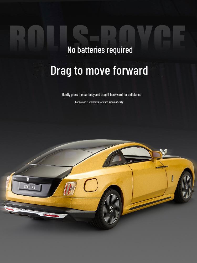 Xinao 1/24 Rolls-Royce Alloy Toy Car with Pull-Back Action, Light, and Sound Simulation.